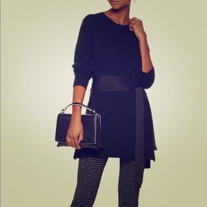 Sandro - Black sweater with belt